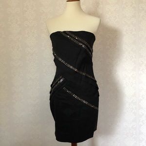 Black Mini Strapless Dress